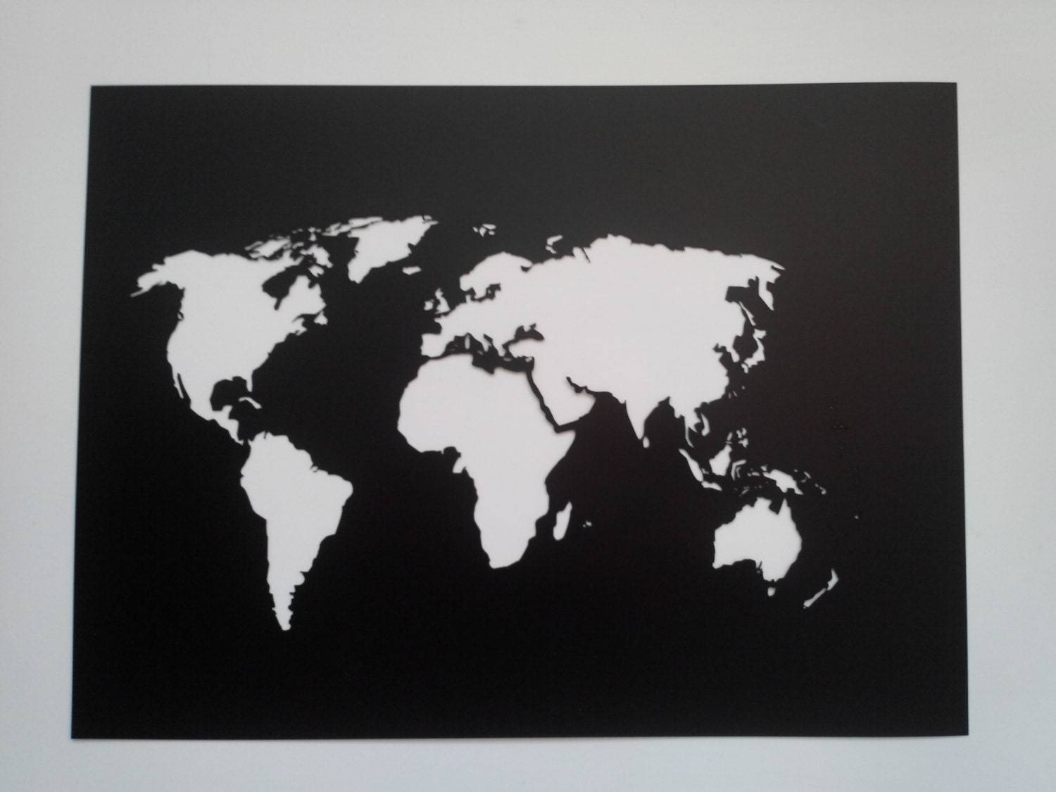 World Map Stencil Plastic Reusable Painting Art Supply