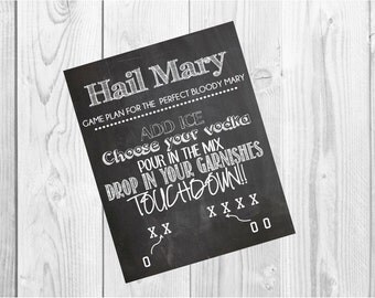 Bloody Mary Bar Sign, Digital Download, Bloody Mary, Bloody Mary Sign, Tailgate Sign, Tailgate