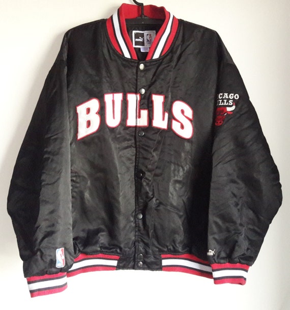 Vintage NBA Chicago Bulls Satin Bomber Varsity Jacket Puma