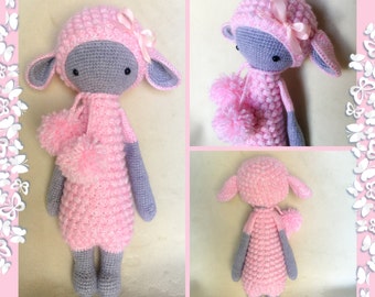 LILY/LUPO the LAMB by Lalylala pattern/Amigurumi toy/Crochet Doll