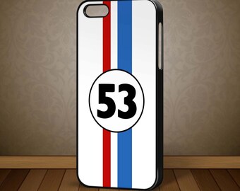 Herbie Goes Bananas In Monte Carlo Iconic VW Beatle iPhone Cover 4/4S 5/5S 5C 6 6 Plus Phone Case Disney Samsung HTC Nokia