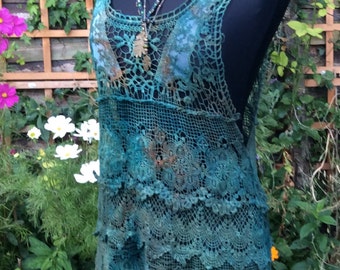Teal lace dress | Etsy
