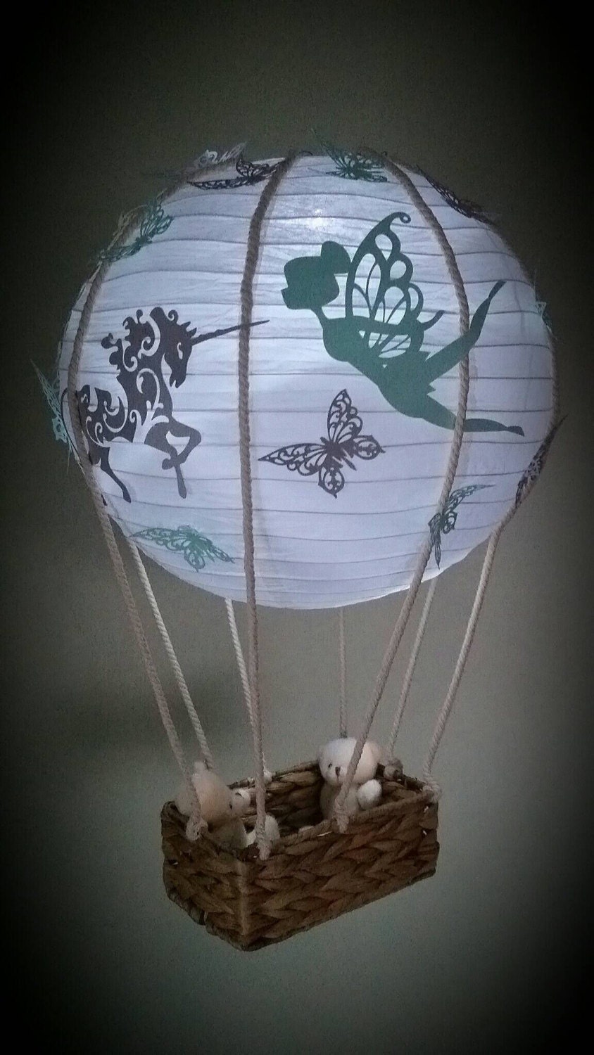Hot air balloon paper lantern hot air balloon by ShugaSweetThings