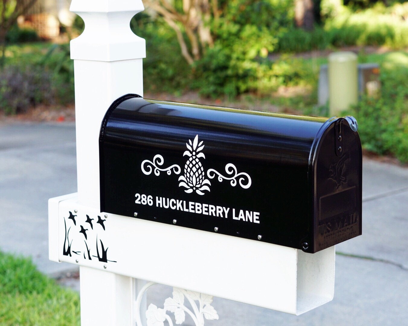 Mailbox decal custom sticker address vinyl home decor