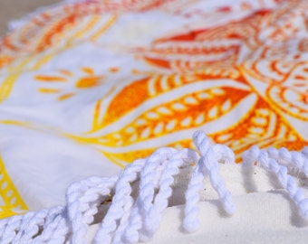 Mandala tapestry round TOWEL, round beach towel, terrycloth round tapestry beach towel, mandala roundie beach towel and tapestry, boho towel