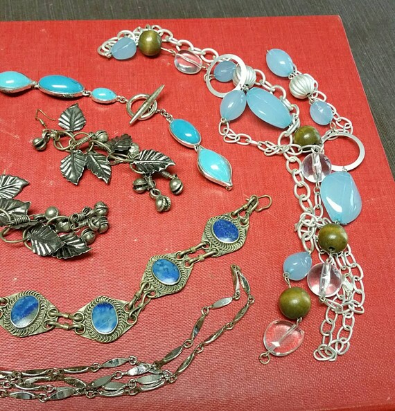 Metal acrylic boho beach earrings