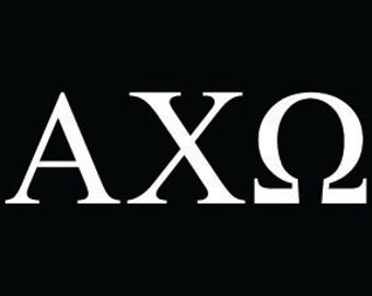 Alpha Chi Omega Sorority greek letters decal vinyl window bumper car laptop sticker any size any color free shipping worldwide!
