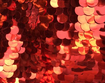 Shiny 20mm paillette sequin on mesh fabric new colors on sale now sold by yard
