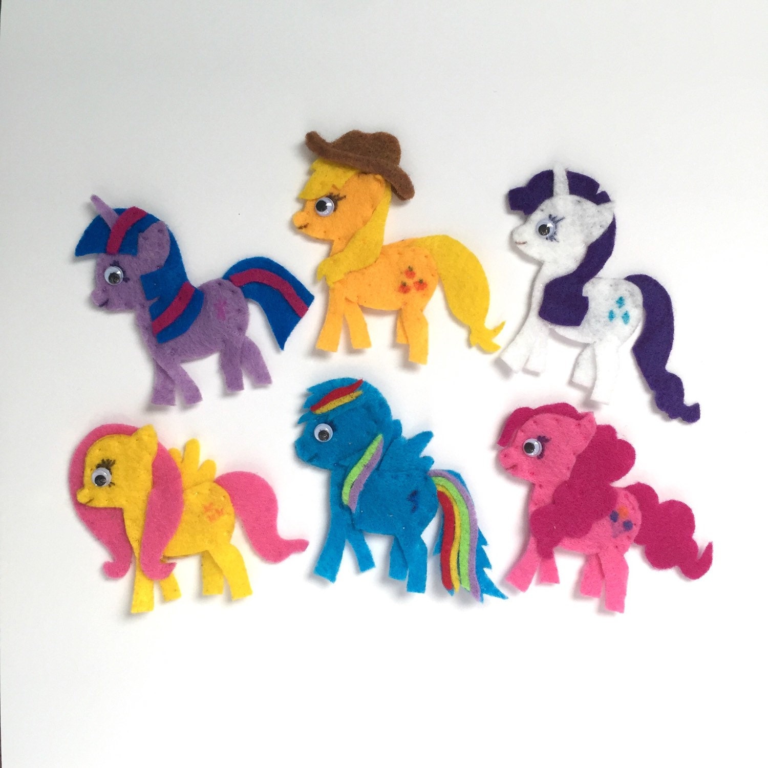 My Little Pony Finger Puppets by IttyBittiesbyNat on Etsy