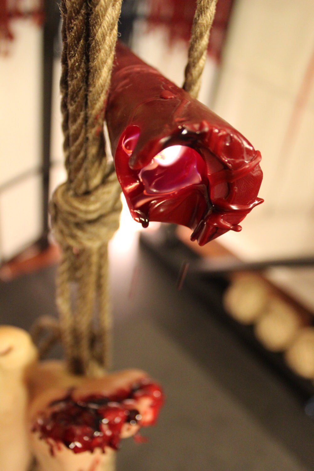 Homemade Soy Red Rigger Candle BDSM wax play low temp