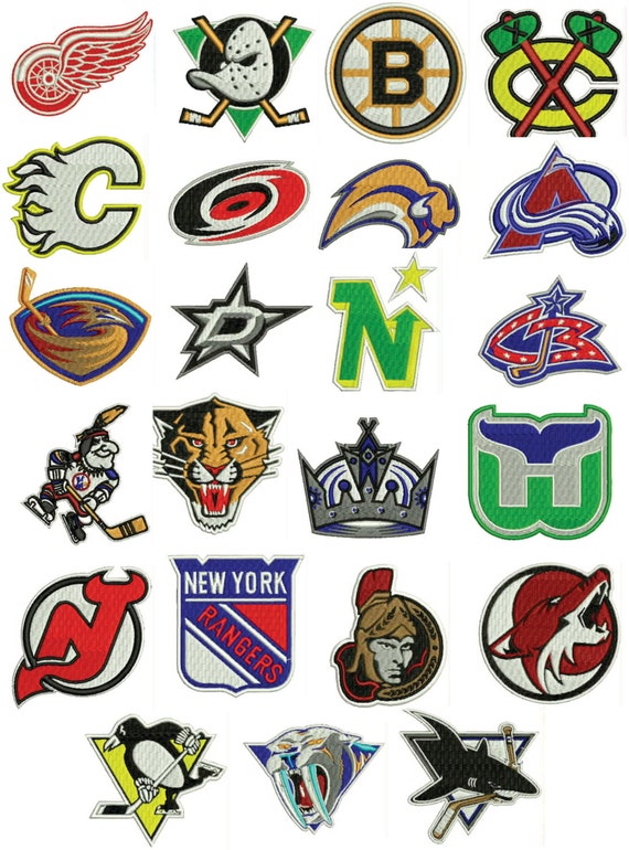 NHL Hockey Embroidery Design Collection 23 by AlexHoffEmbroidery