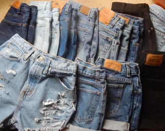 Denim High Waisted Shorts