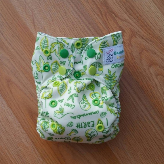 Items similar to Love The Earth cloth diaper aio cloth diaper