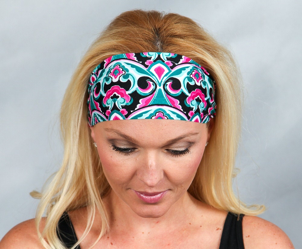 Fitness Headband Head Wrap Moisture Wicking Headband No Slip