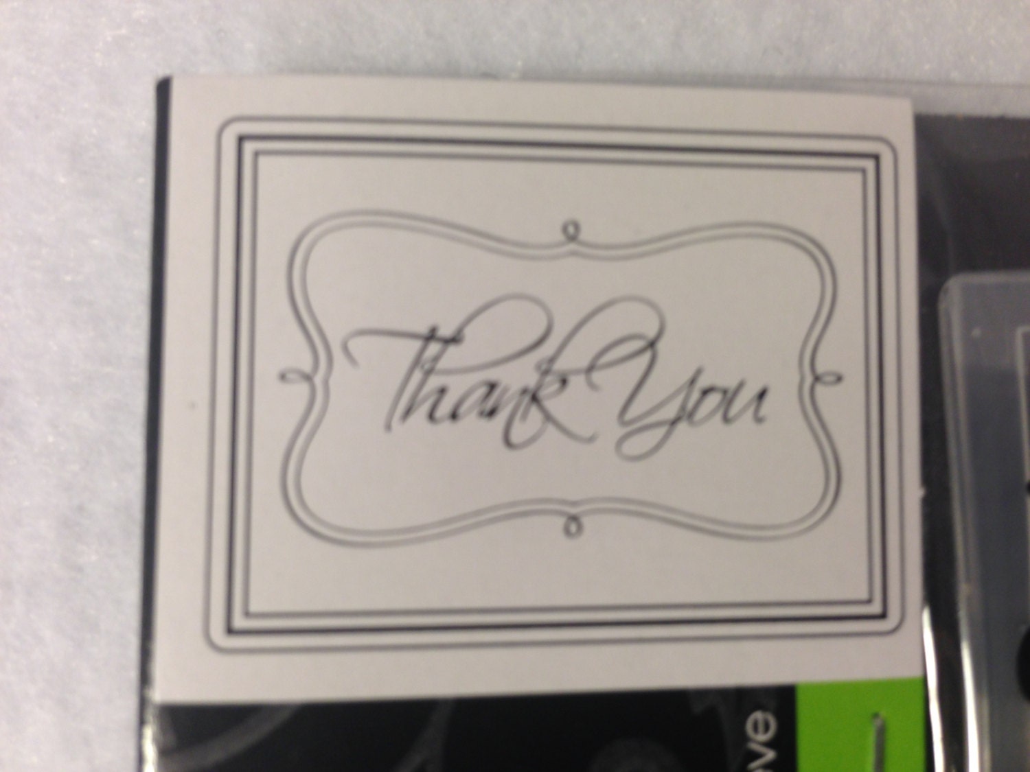 Darice Embossing Folder Thank You Framed