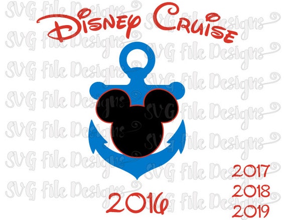 Download Disney Cruise Mickey Mouse Ears & Anchor Layered by ...