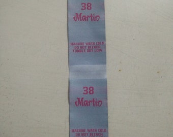 700 custom tags, custom labels, personalised label, name labels, hem labels, sew in labels, custom sew in labels, custom garment labels