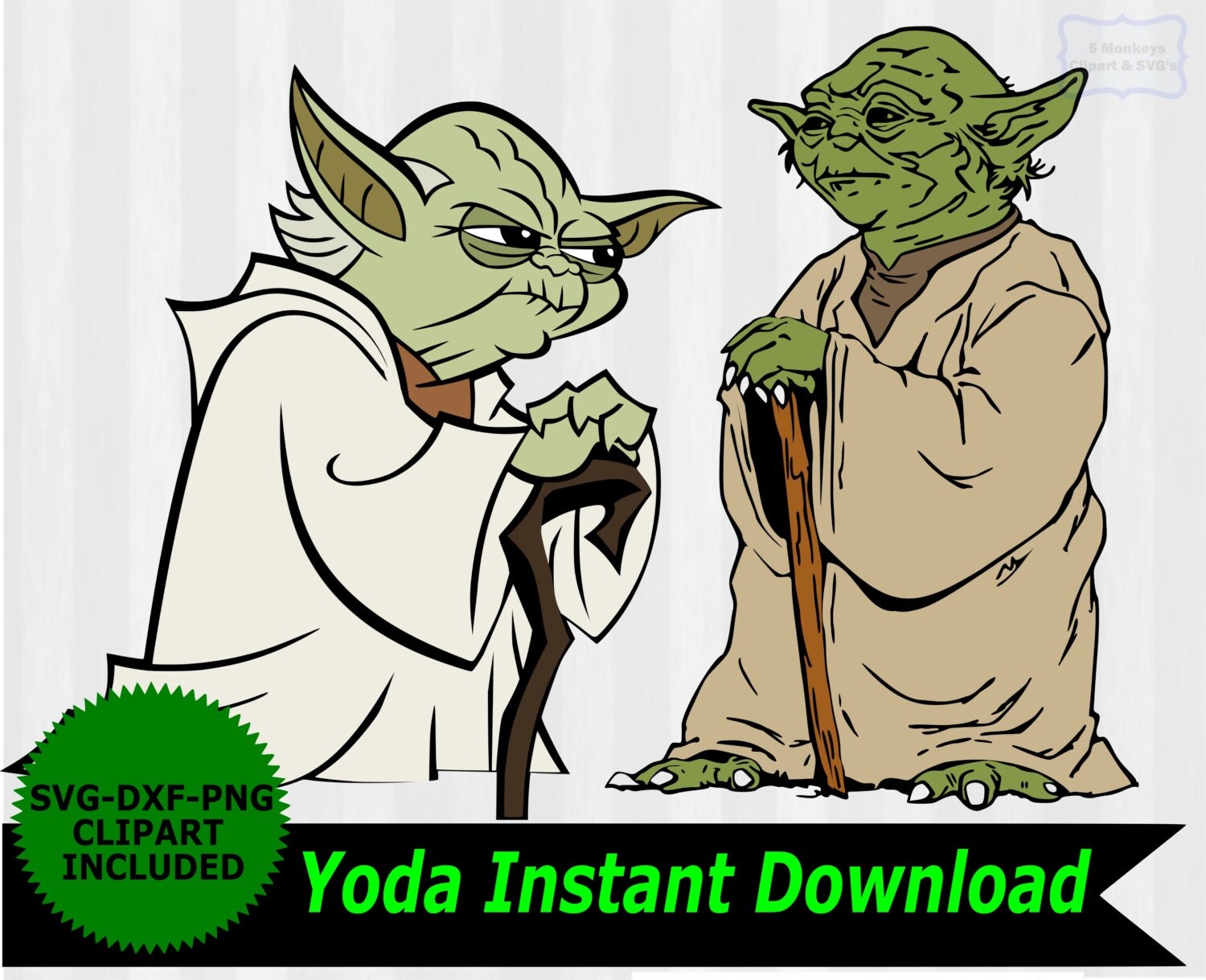 Download Yoda svg Star Wars SVG Yoda Clip Art Starwars SVG by 5StarClipart