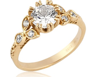 art nouveau engagement ring unique diamond wedding ring nature inspired engagement rings floral - Nature Inspired Wedding Rings art nouveau engagement ring unique diamond wedding ring nature inspired engagement rings floral - Nature Inspired Wedding Rings