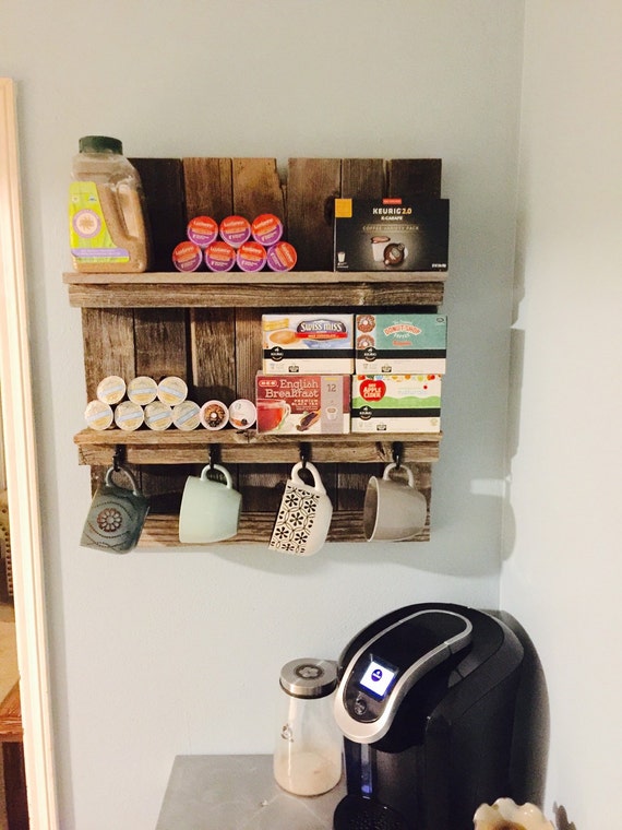 Fence post wall shelf with hooks Get 10 by PocketChangeWoodWork