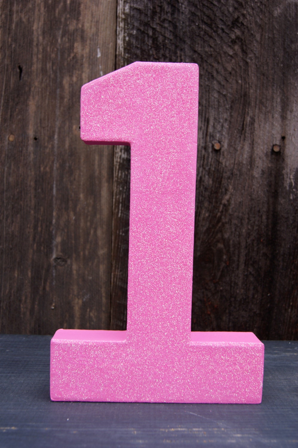 number 1 photo prop first birthday pink 1 pink glitter cake smash