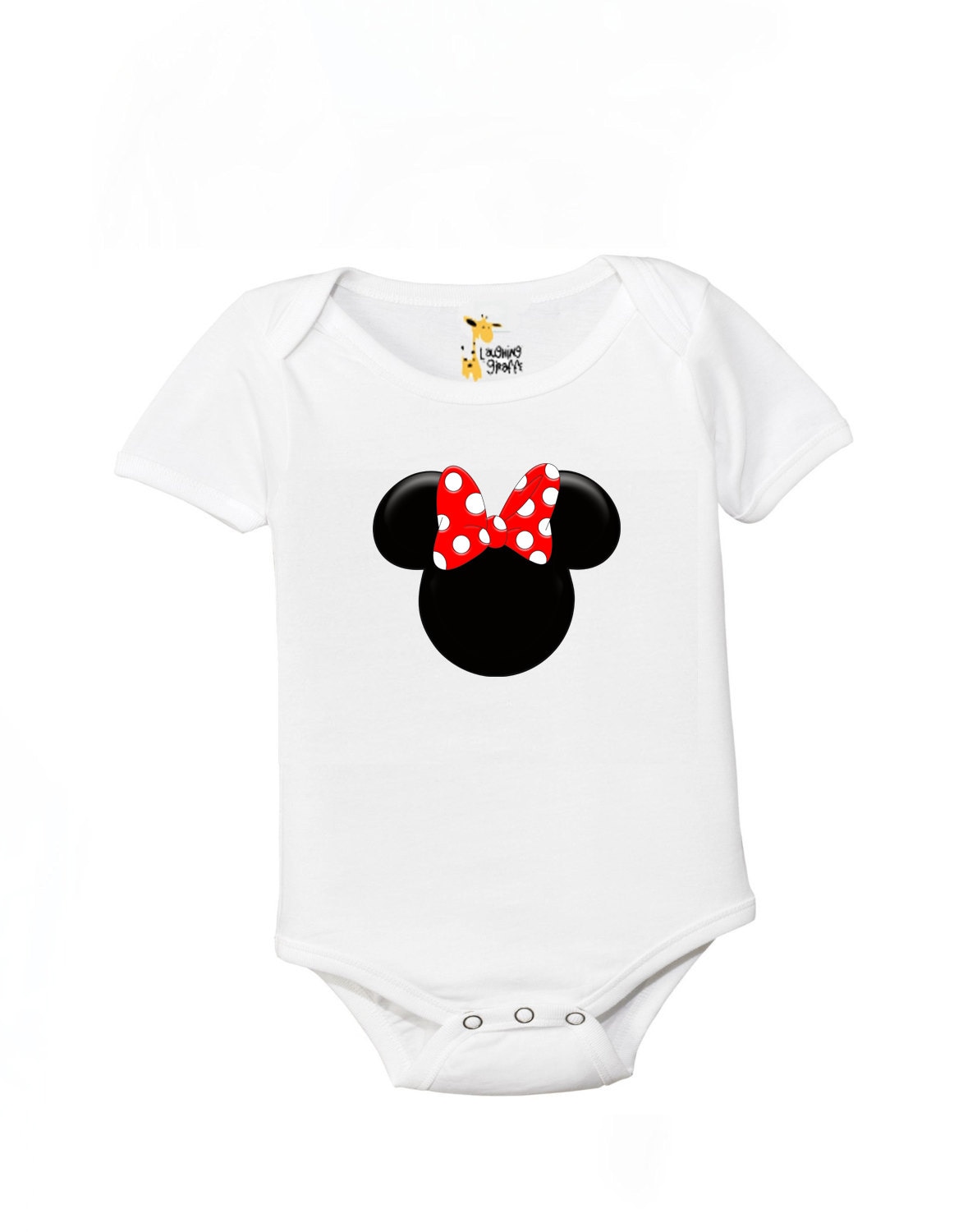 Baby Onesie Minnie Mouse ears bowShort Sleeveone