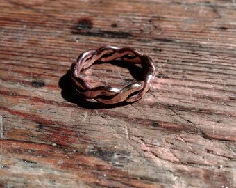 Bronze Ring braided Viking Celtic medieval