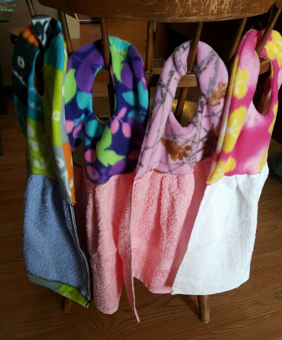 Towel Bibs by CoffeesCreations on Etsy