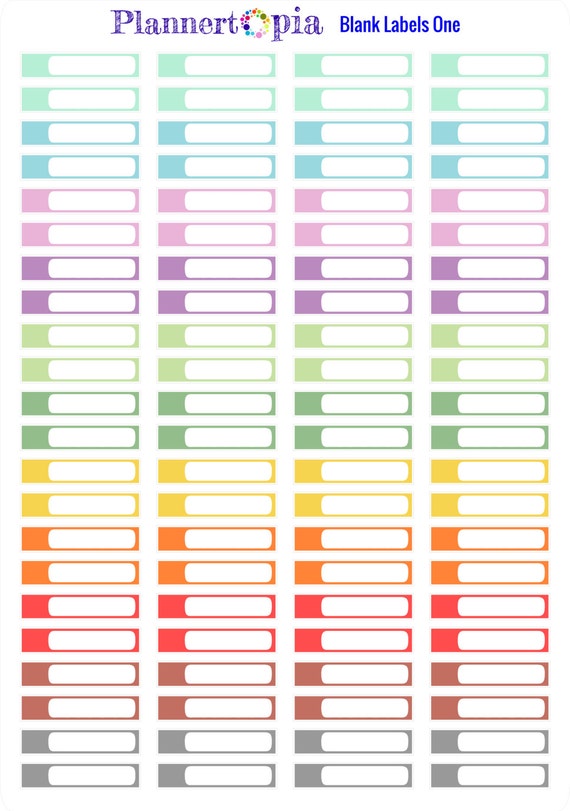 Includes 88 Blank Labels 1 planner vinyl stickers large