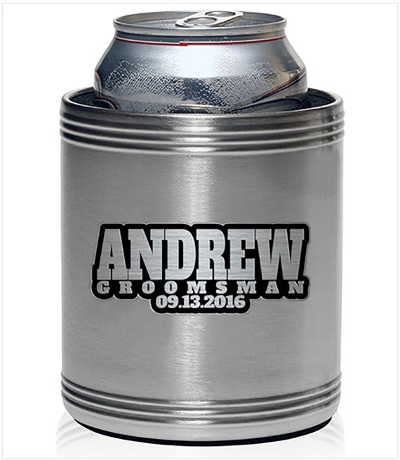 Personalized Stainless Steel Can/Bottle Koozie for by LiquidLaser