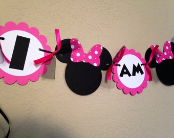 Minnie Mouse Birthday Banner, Minnie Mouse Party, Minnie Mouse Birthday, Minnie Mouse Banner, Minnie, Minnie Mouse Party Decorations