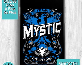 Team Mystic Go Video Game Inspired iPhone 6, iPhone 5 Protective Cover Phone Case All Models Available.