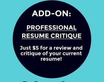 Resume Critique (add-on)