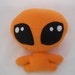 Orange Alien toy Alien Doll Alien Stuffed animal stuffed