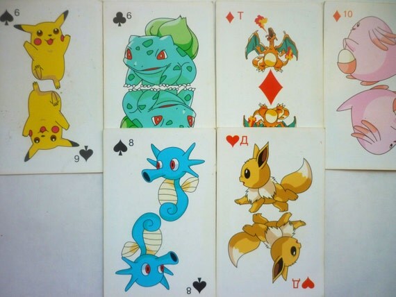Pokemon poker playing cards