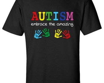 Embrace The Amazing Autism T-shirt Adult and Youth size Tee 100% Cotton Mu714