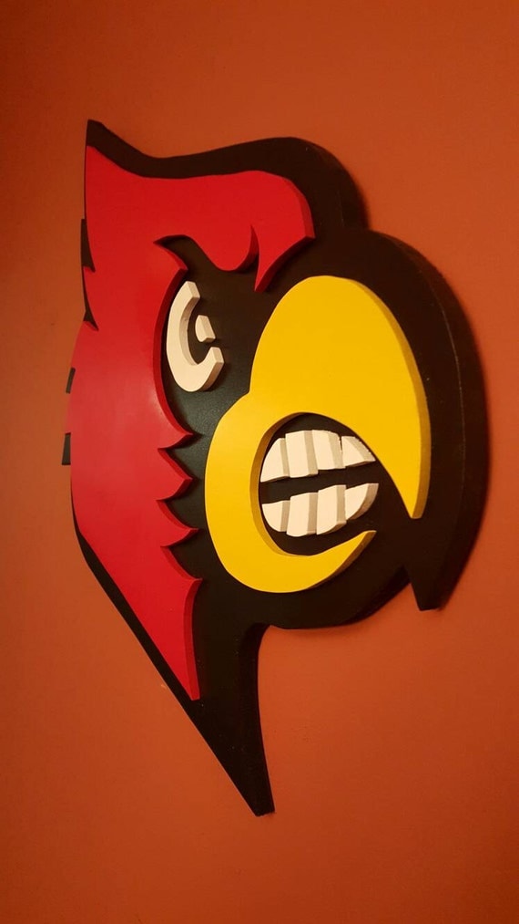 Louisville Cardinal 3D logo. by ReclaimedPatriot on Etsy