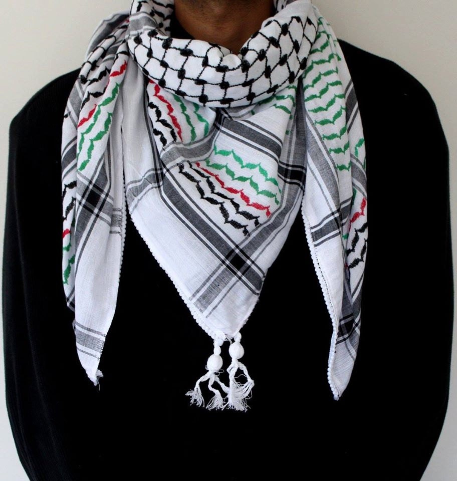 ORIGINAL Palestine Flag Scarf Hirbawi Palestinian Keffiyeh