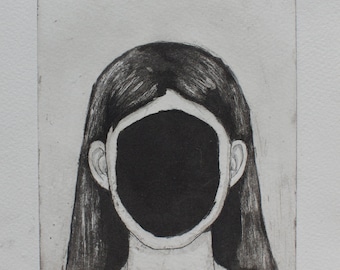 Face - original intaglio print