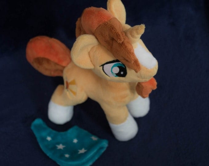 Unicorn Sunburst glowing stars mantle Custom plush 11 inches My little pony
