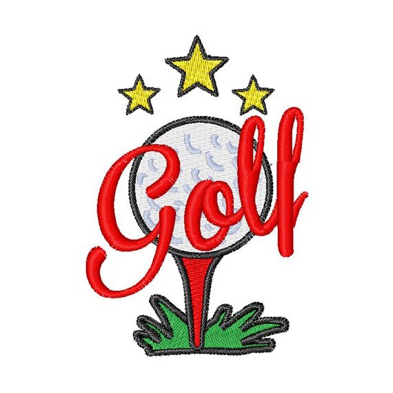 Golf Ball Machine Embroidery Design by ConcordCollections on Etsy