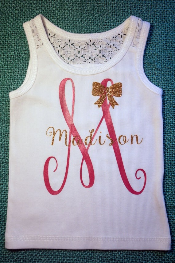 Items similar to Monogram Baby TeeMonogram BodysuitMonogram Toddler