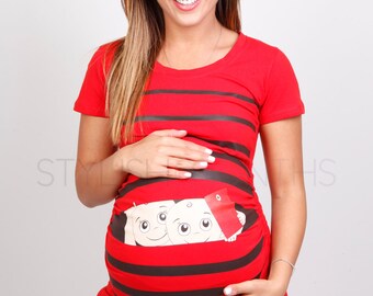 peekaboo maternity shirt