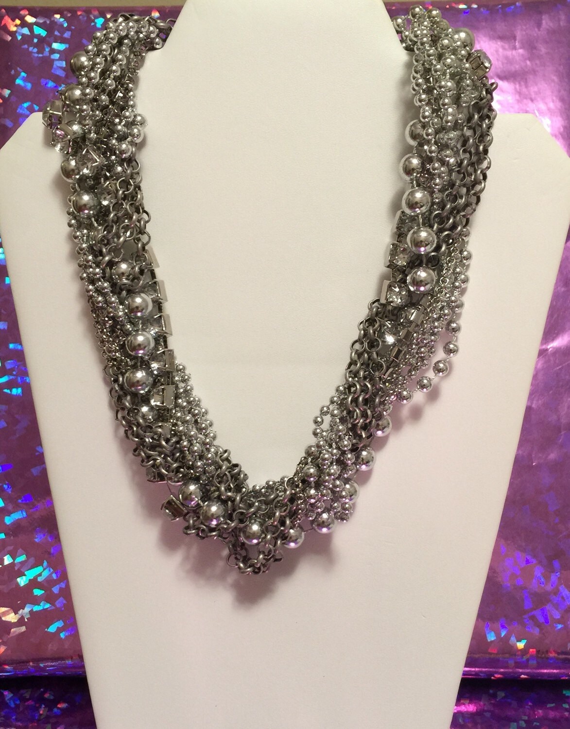 Necklace MultiStrand and Mix Stones Necklace Adazzle4U