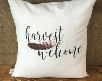 Harvest Welcome Pillow Cover