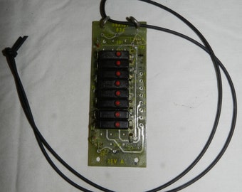 Cyber Punk inspired Necklace with computer part pendant on 28" rubber cord - Found / altered assembled art - Steam punk Computer Jewelry W-2
