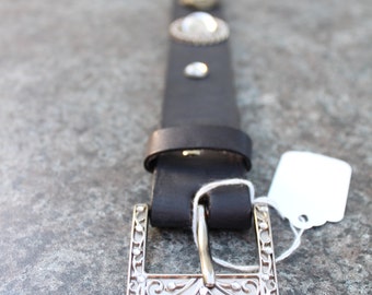 Victorian Steel Cut Leather Tribal Fusion Belt