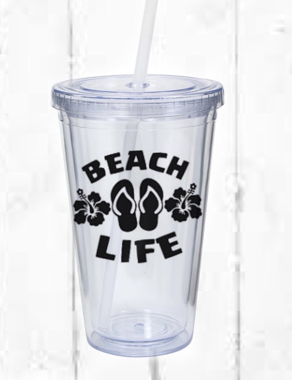 Beach Life Cup Gift For Beach Lover Cup by RanisCustomCreations