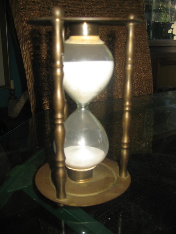 Antique Brass Hourglass