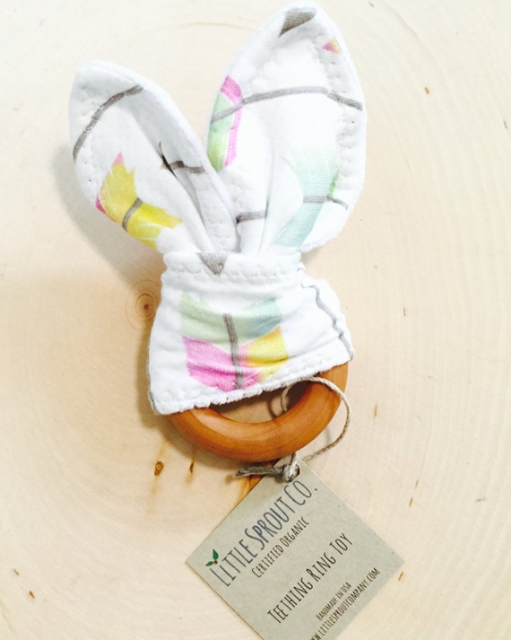 Organic Baby Teething Ring SALE Teething Ring CPSIA
